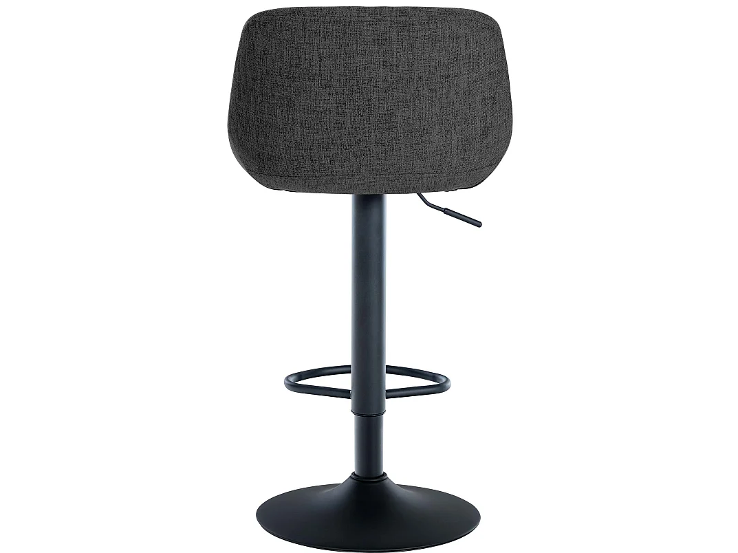 Tabouret de bar - Tissu - Noir - Loft