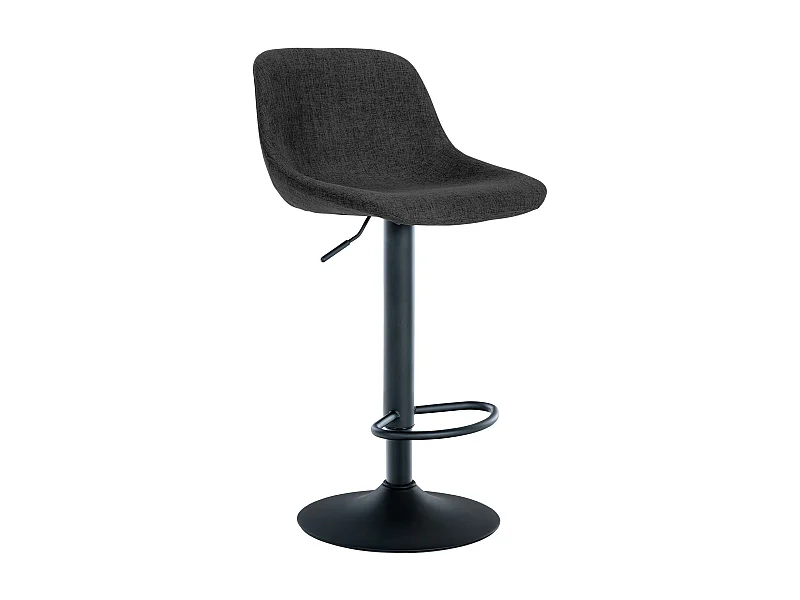 Tabouret de bar - Tissu - Noir - Loft