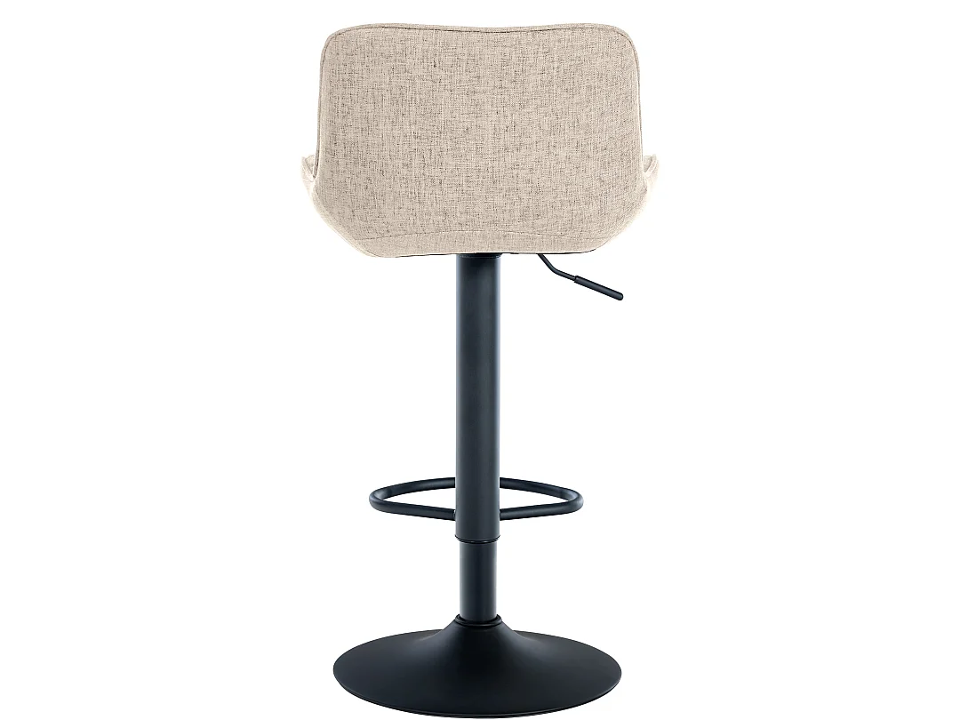Lot de 2  Tabouret de bar - Tissu - Taupe - Minosa