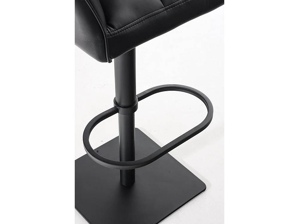 Lot de 2  Tabouret de bar - Similicuir & Noir - Noir - Damaso