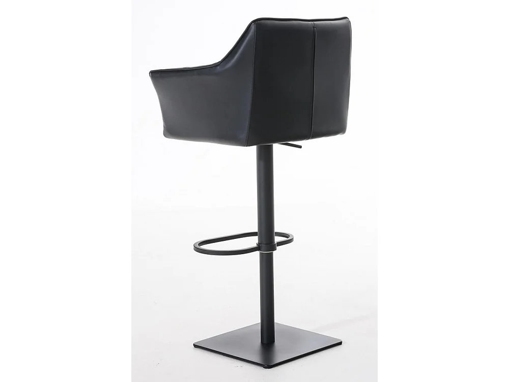 Lot de 2  Tabouret de bar - Similicuir & Noir - Noir - Damaso