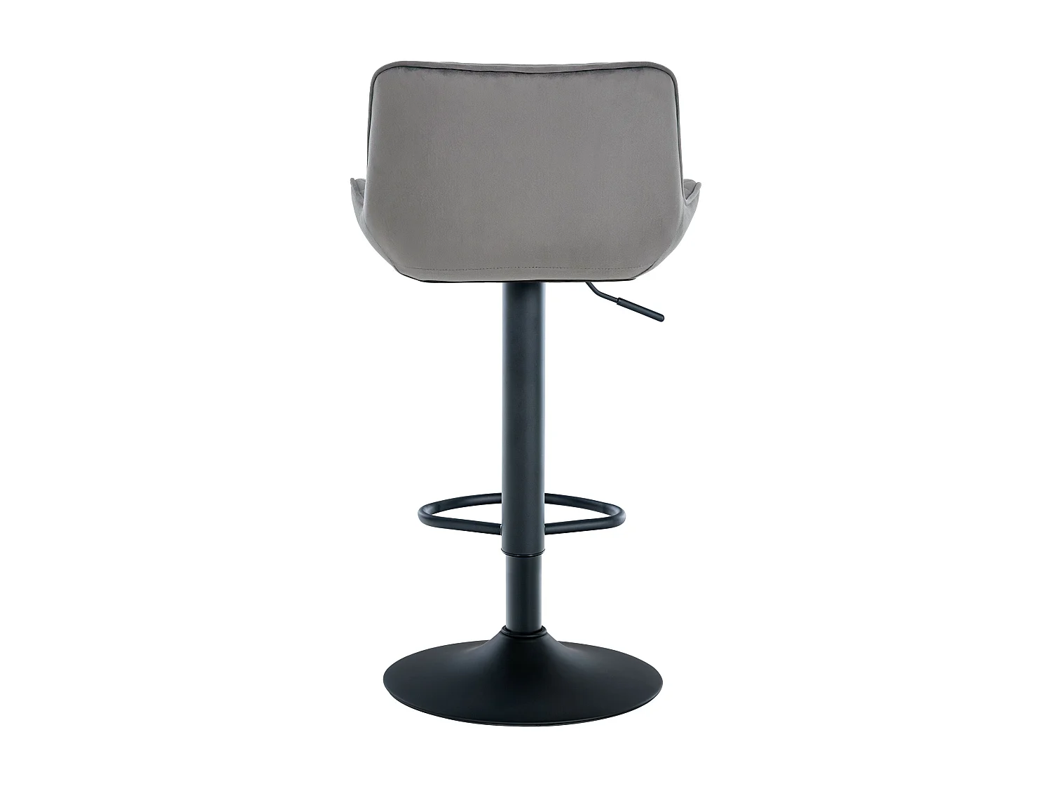 Lot de 2  Tabouret de bar - Velours - Gris foncé - Minosa