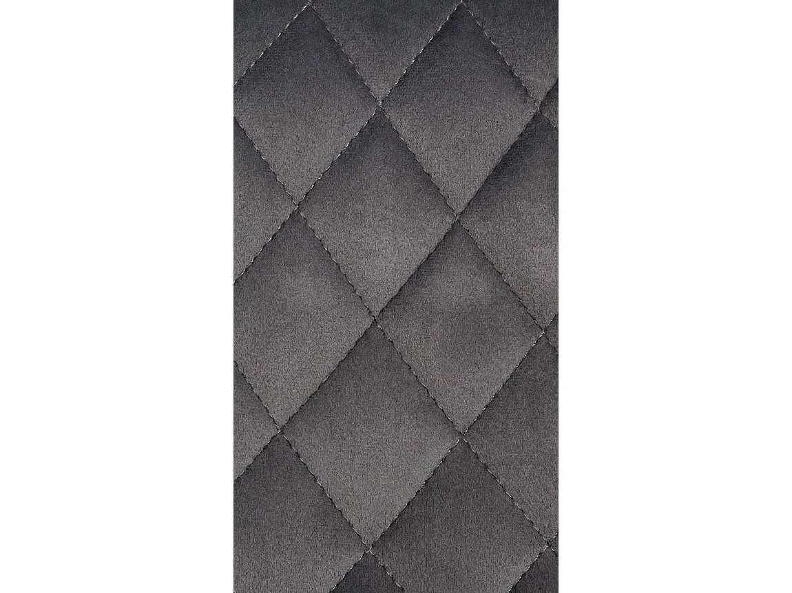 Lot de 2  Tabouret de bar - Velours - Gris foncé - Minosa