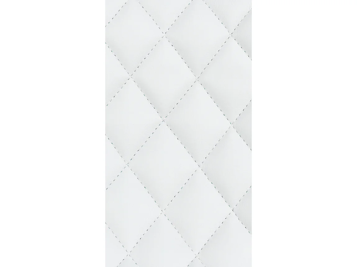 Lot de 2  Tabouret de bar - Similicuir - Blanc - Minosa