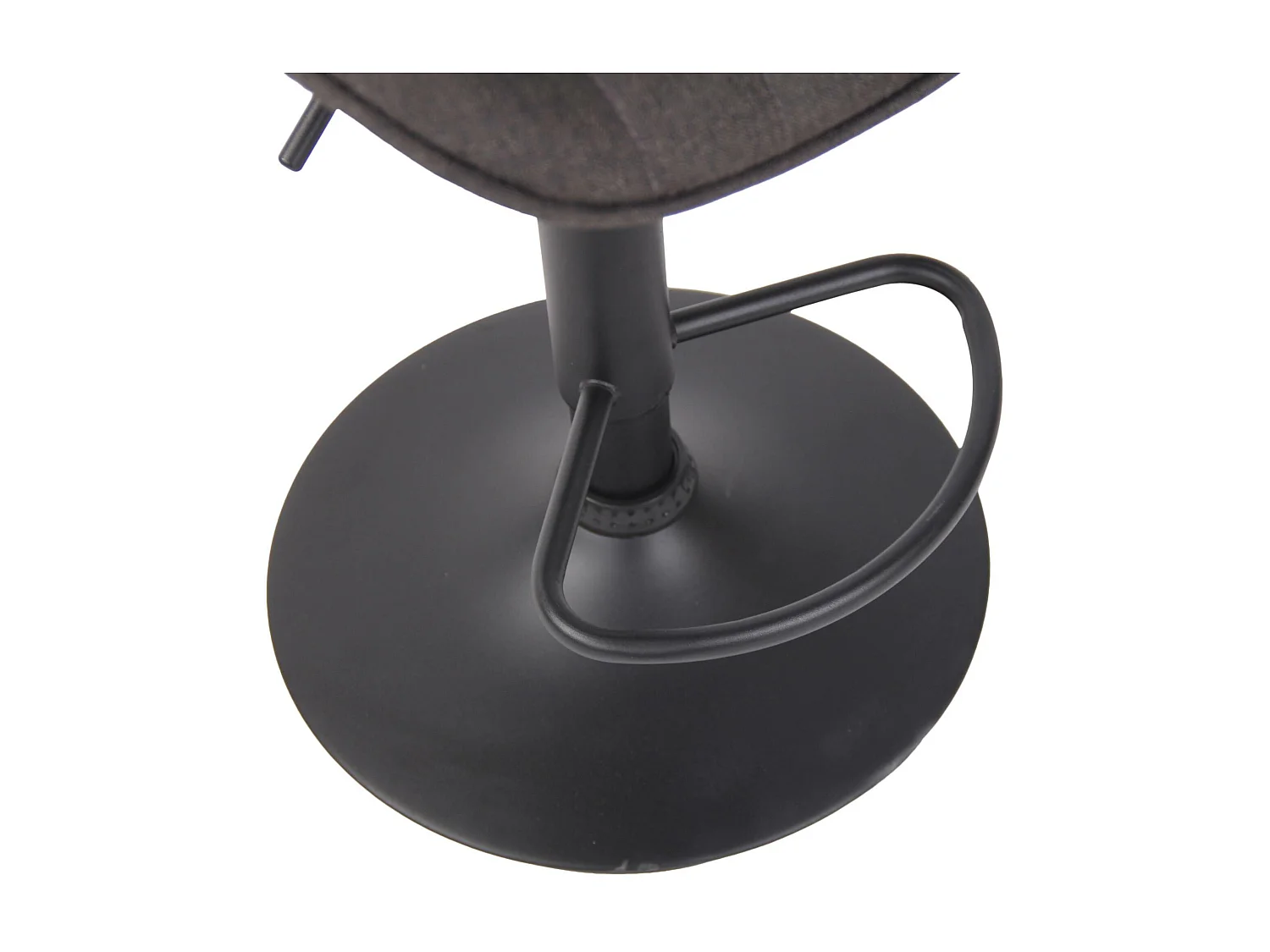 Lot de 2 Tabourets de bar - Tissu & Métal - Gris foncé - Lentini