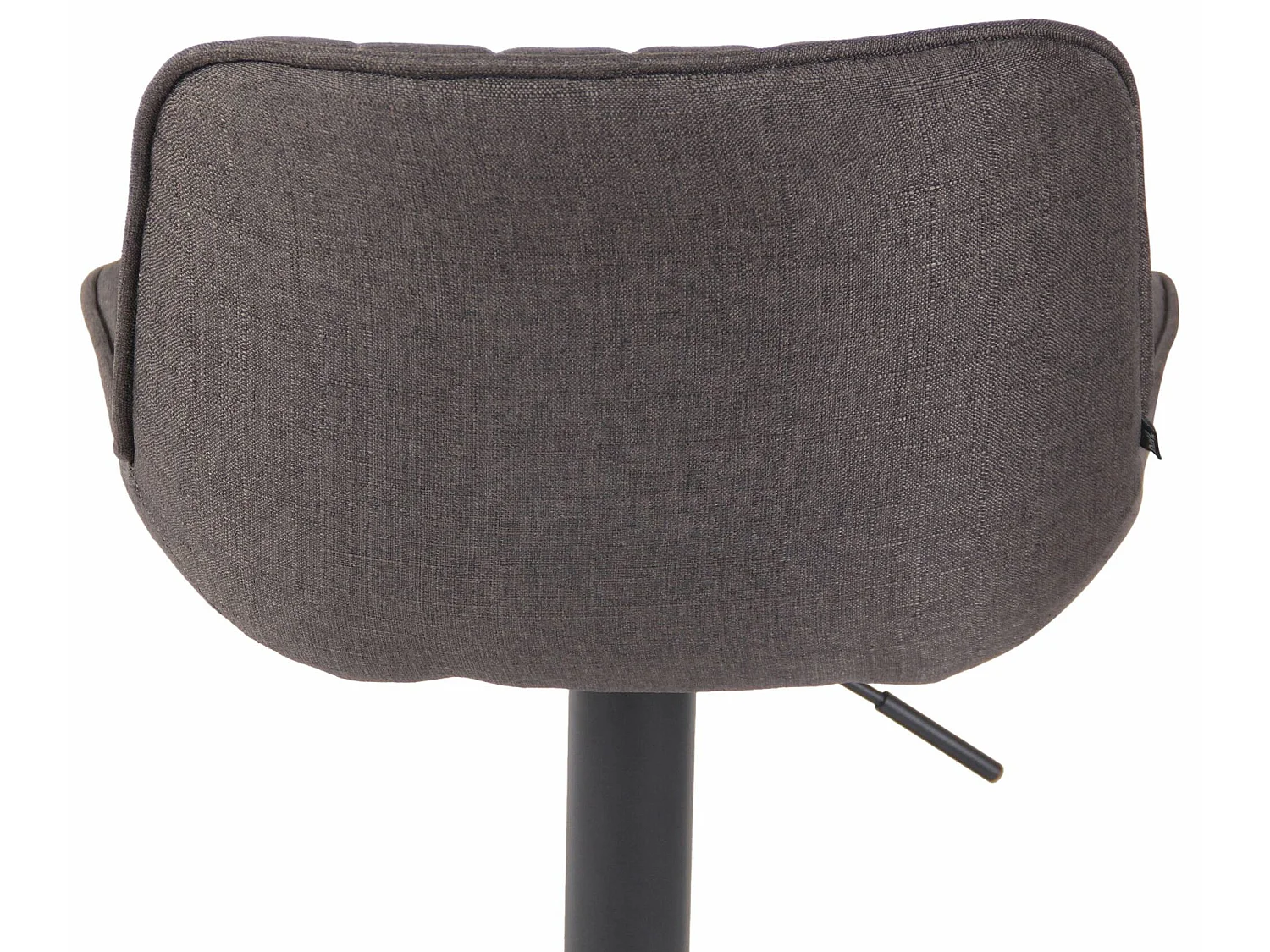 Lot de 2 Tabourets de bar - Tissu & Métal - Gris foncé - Lentini