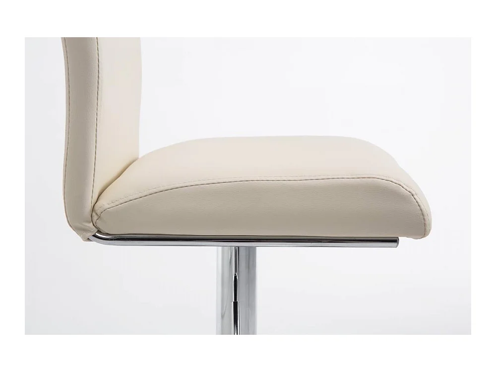 2er Set Barhocker - Kunstleder & schwarz - creme - Köln