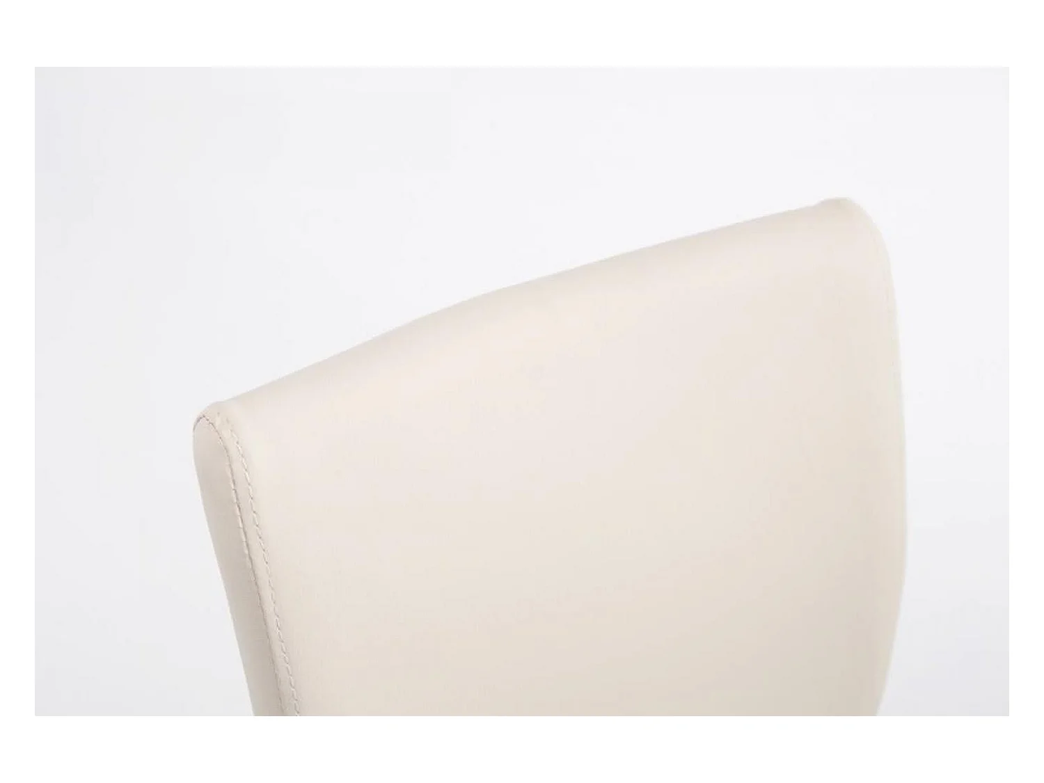 2er Set Barhocker - Kunstleder & schwarz - creme - Köln