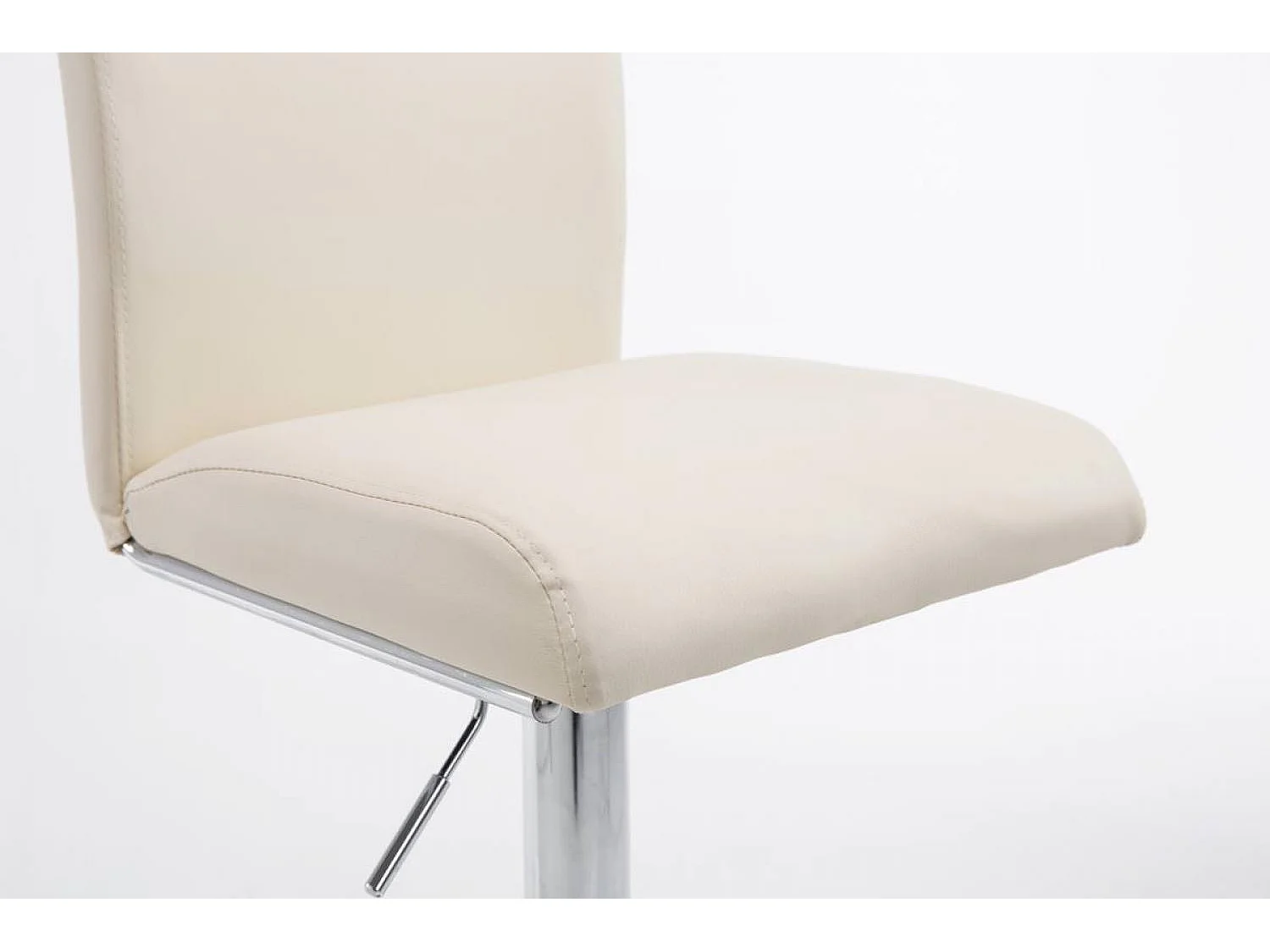 2er Set Barhocker - Kunstleder & schwarz - creme - Köln