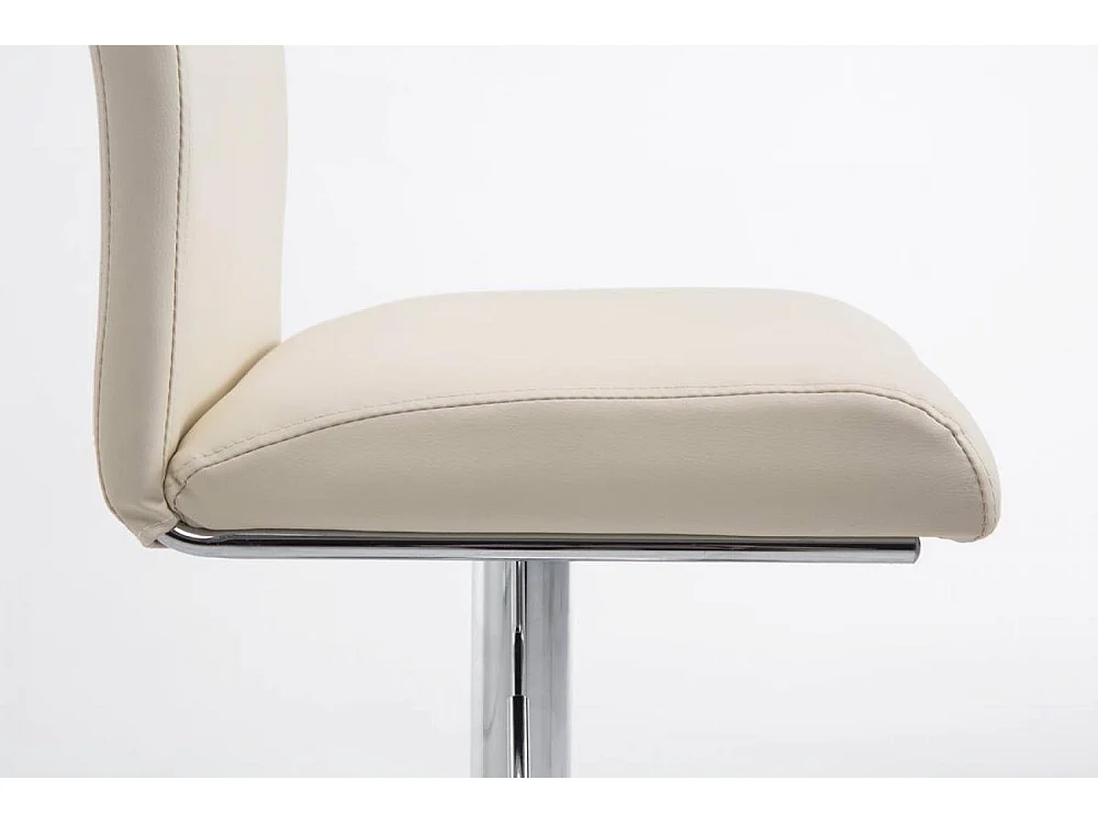 2er Set Barhocker - Kunstleder & schwarz - creme - Köln