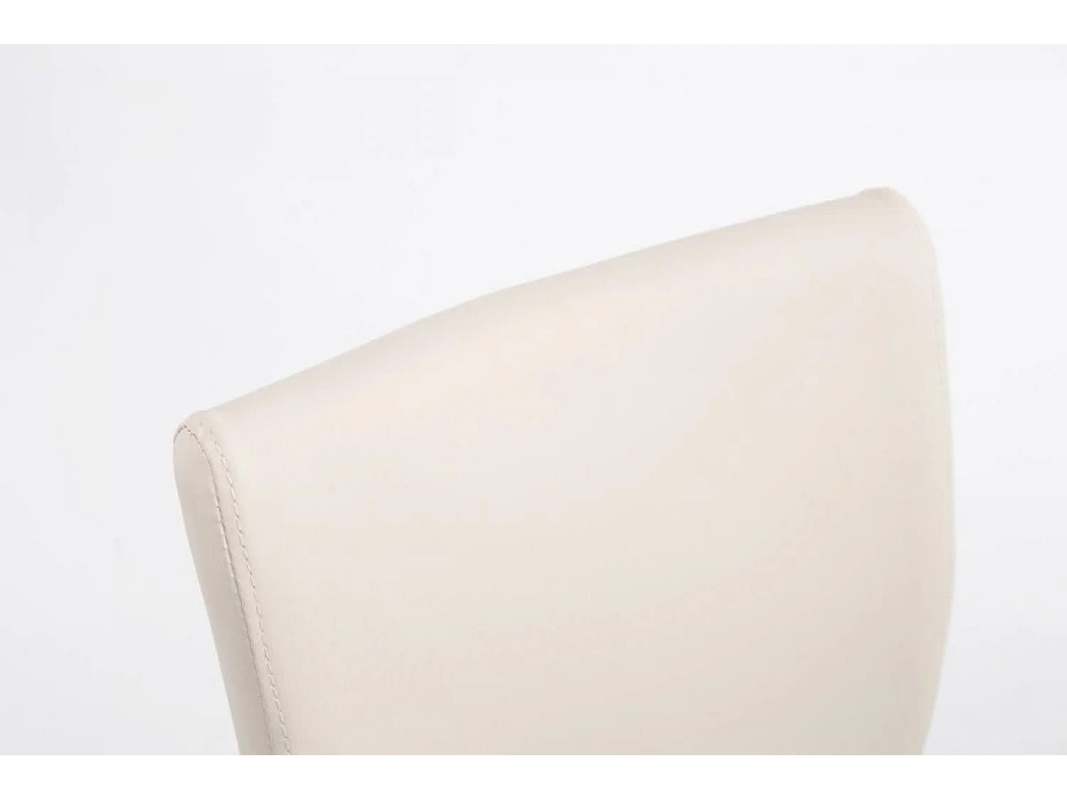 2er Set Barhocker - Kunstleder & schwarz - creme - Köln