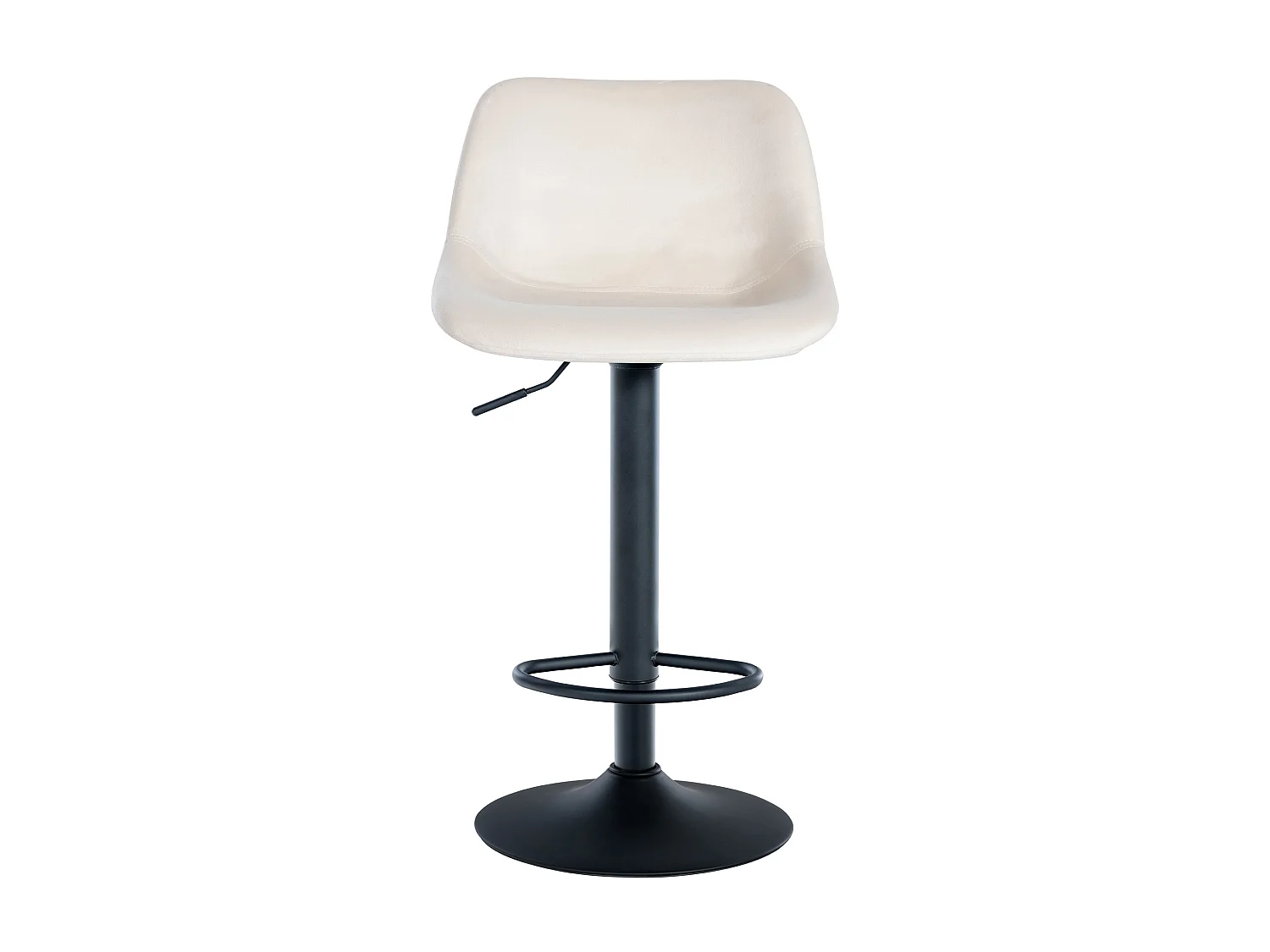 Set van 2  Barkruk - Fluweel - creme - Loft