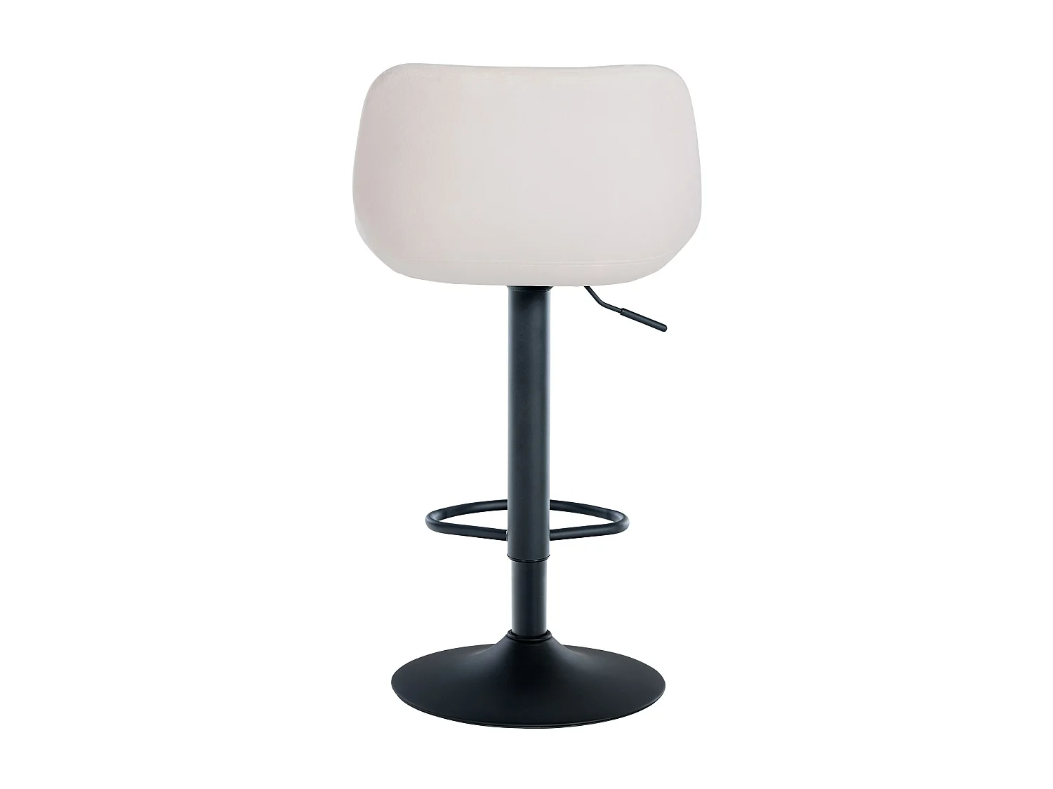 Conjunto de 2 bancos de bar Loft creme|veludo