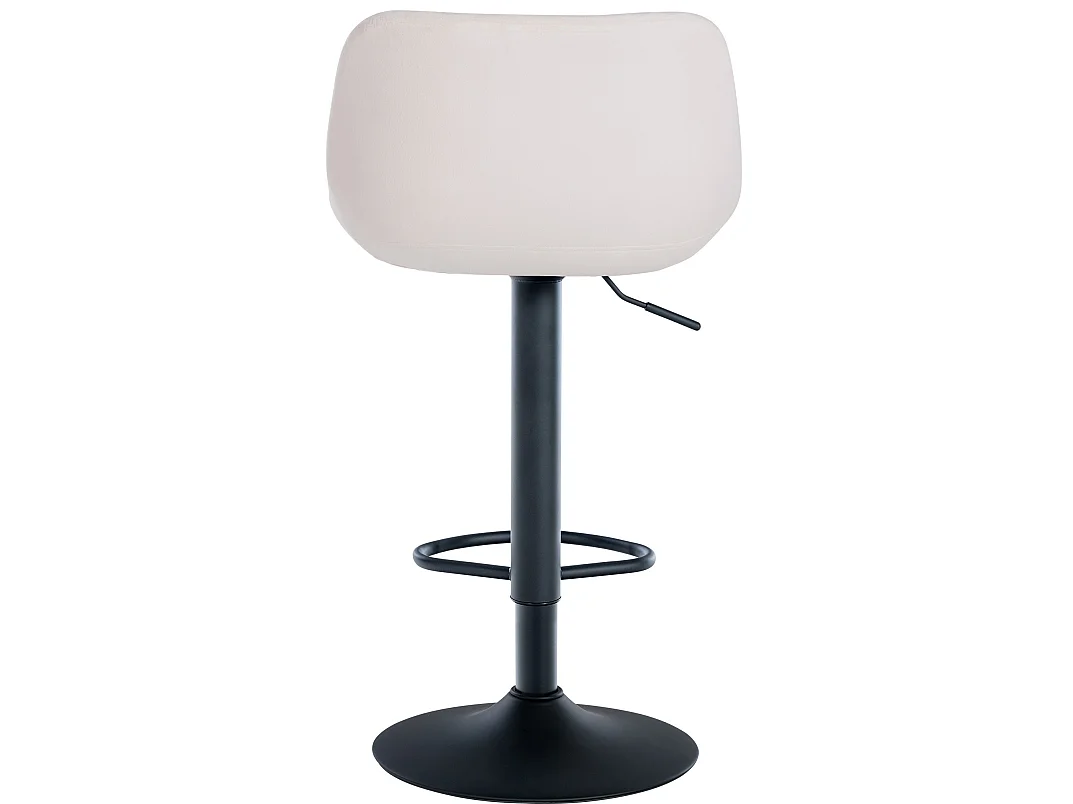 Lot de 2  Tabouret de bar - Velours - Crème - Loft