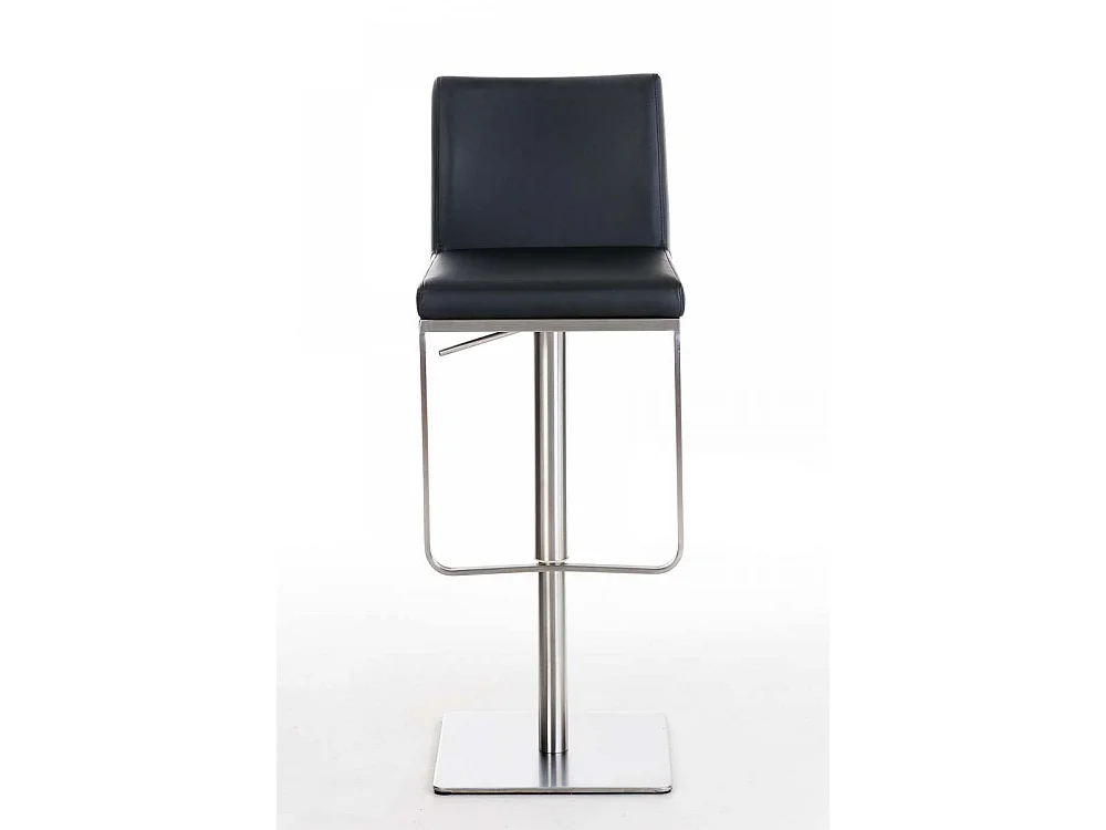 Lot de 2  Tabouret de bar - Similicuir & Acier inoxydable - Noir - Panama