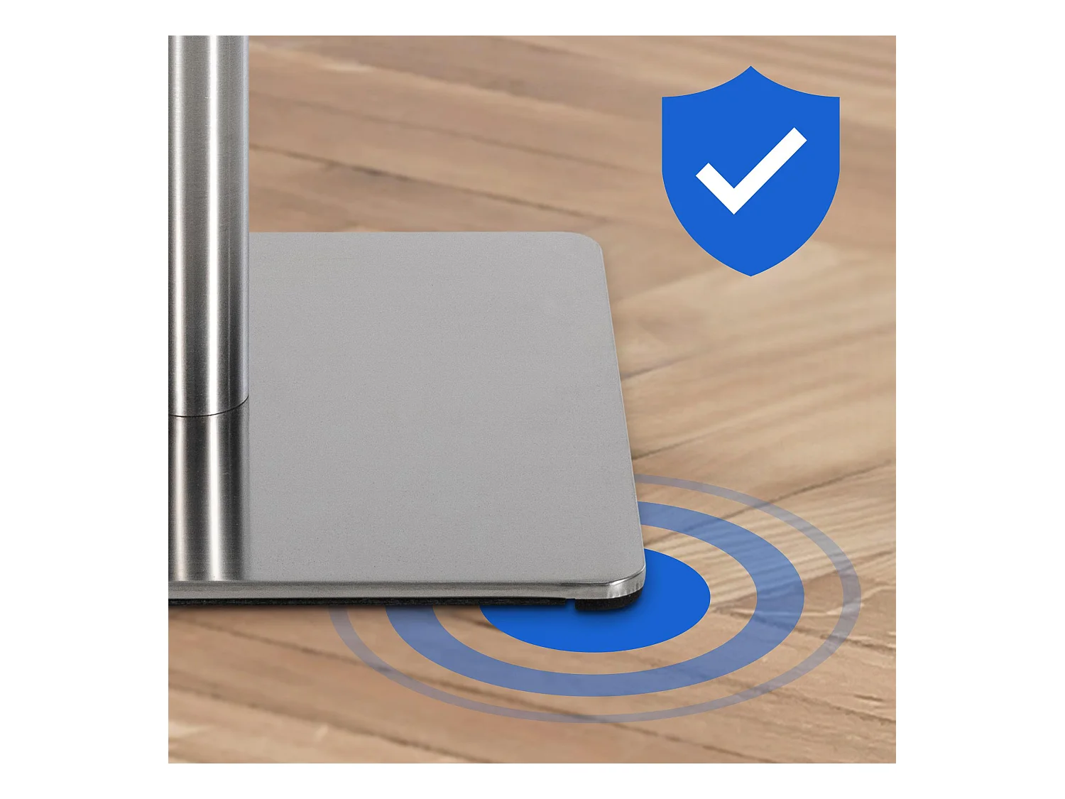 Lot de 2  Tabouret de bar - Tissu & Acier inoxydable - Ivoire - Damaso