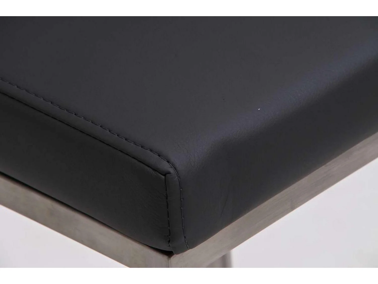 Tabouret de bar - Similicuir & Acier inoxydable - Gris - Panama