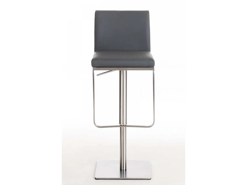 Tabouret de bar - Similicuir & Acier inoxydable - Gris - Panama
