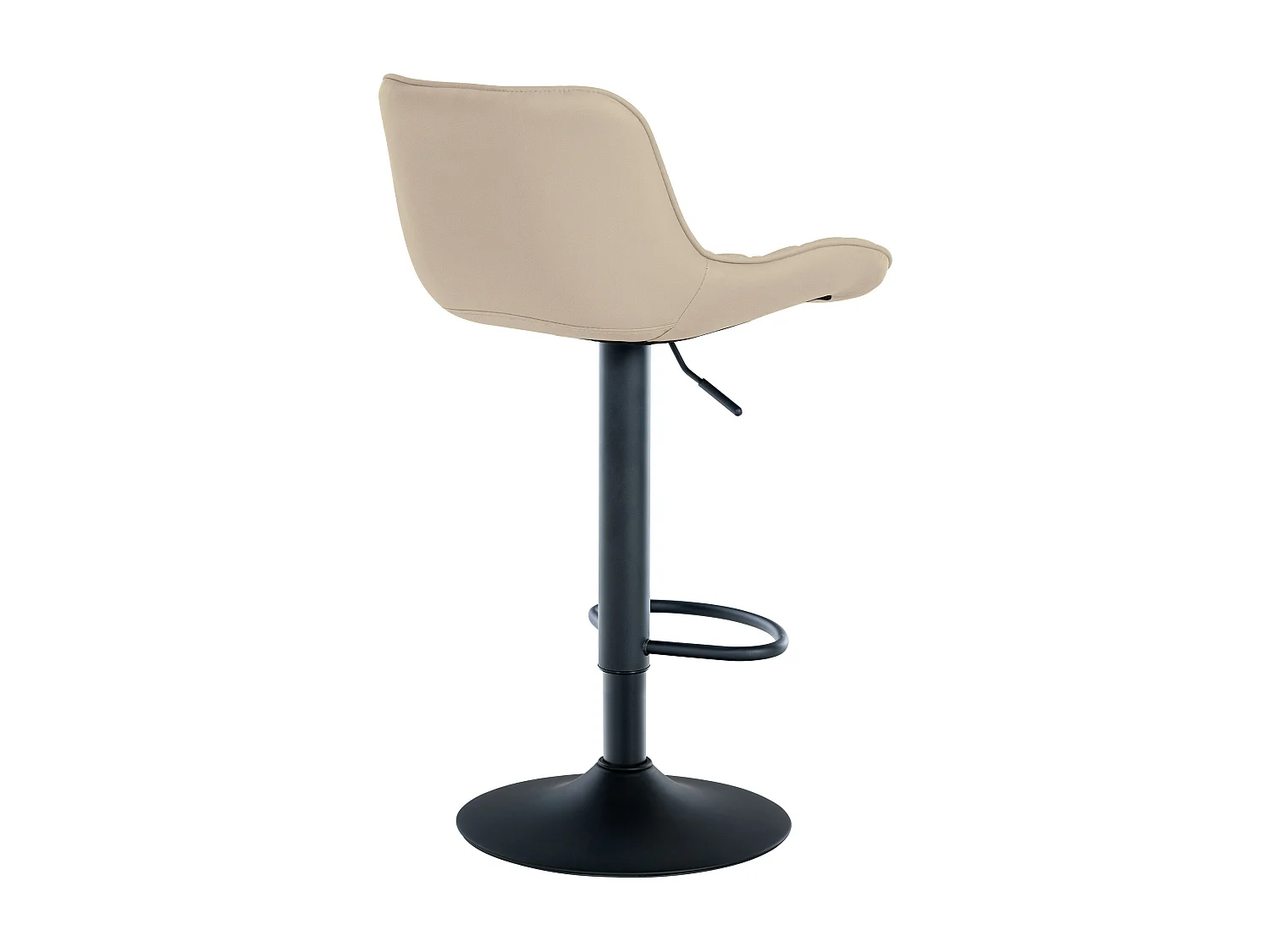 Lot de 2  Tabouret de bar - Similicuir - Crème - Minosa