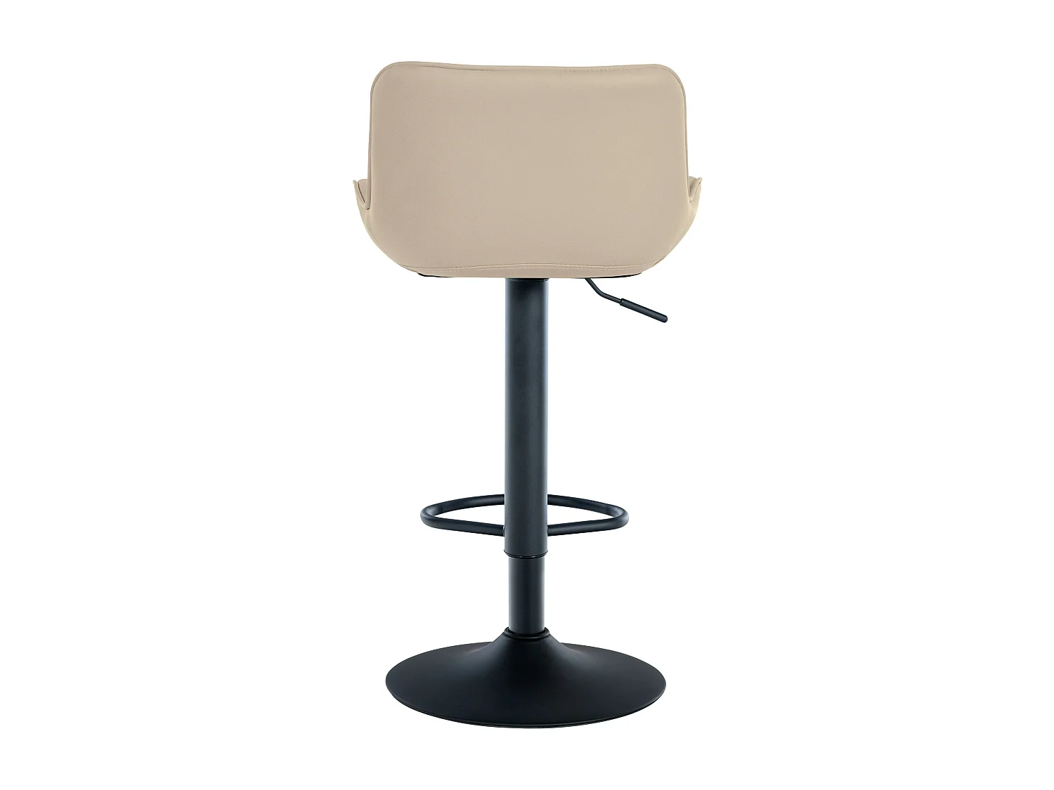 Lot de 2  Tabouret de bar - Similicuir - Crème - Minosa