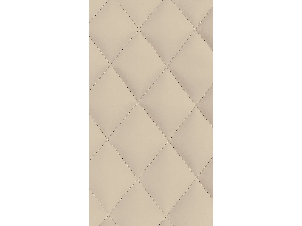 Lot de 2  Tabouret de bar - Similicuir - Crème - Minosa