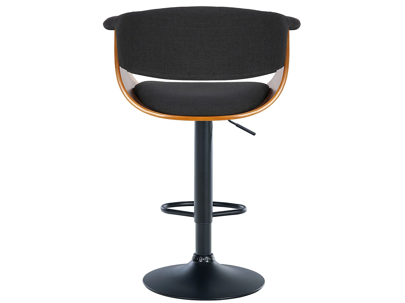 Tabouret de bar - Tissu - Noyer / Noir - Vestal