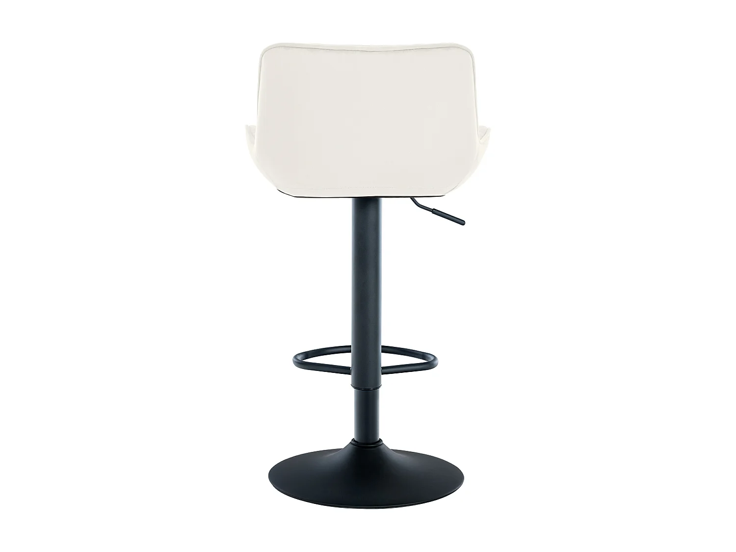 Lot de 2  Tabouret de bar - Velours - Crème - Minosa