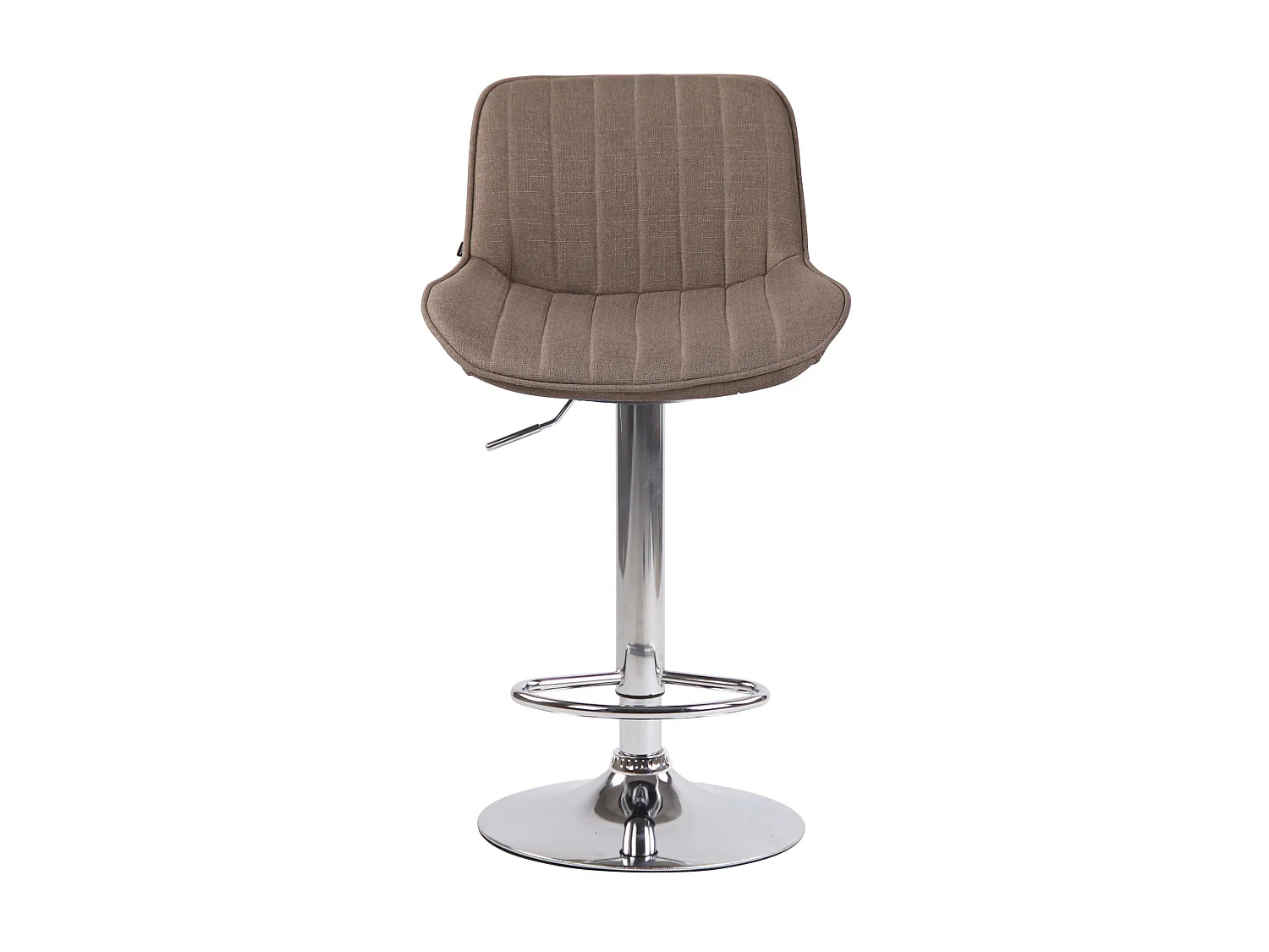 Set van 2 Barkruk - Stof & Metaal - taupe - Lentini