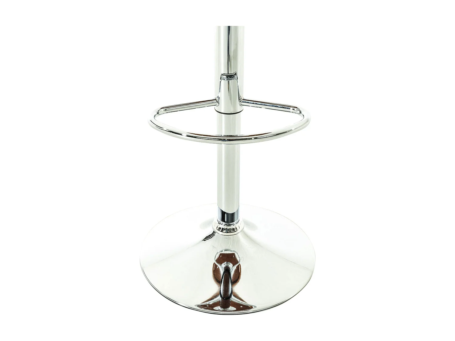 Conjunto de 2 bancos de bar Kingston em imitação de pele natureza/creme