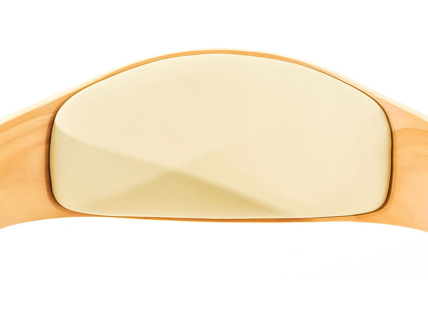 Lot de 2  Tabouret de bar - Similicuir - Nature / Crème - Kingston
