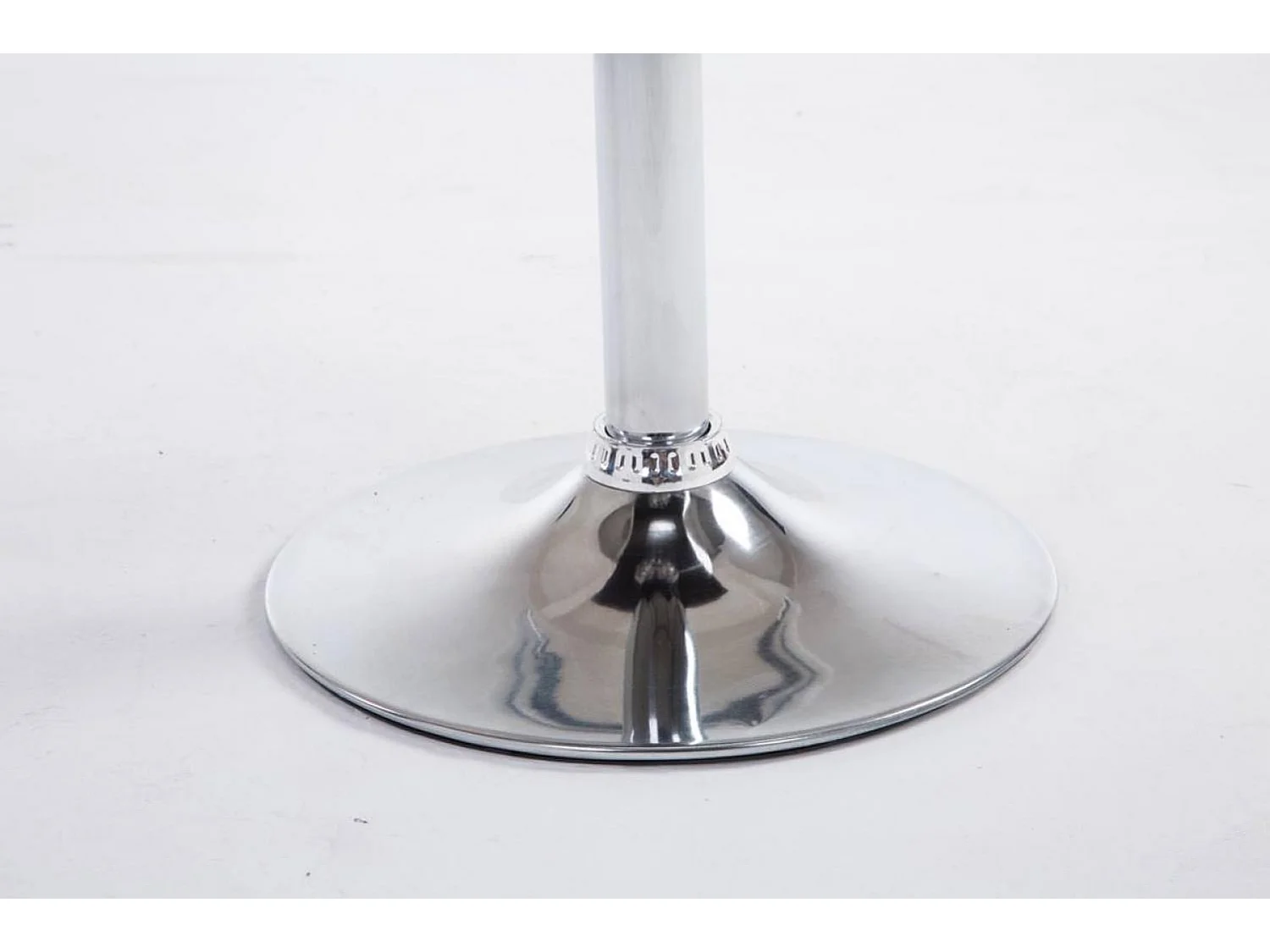 Lot de 2 Tabourets de bar - Tissu & Métal chromé - Gris foncé - California