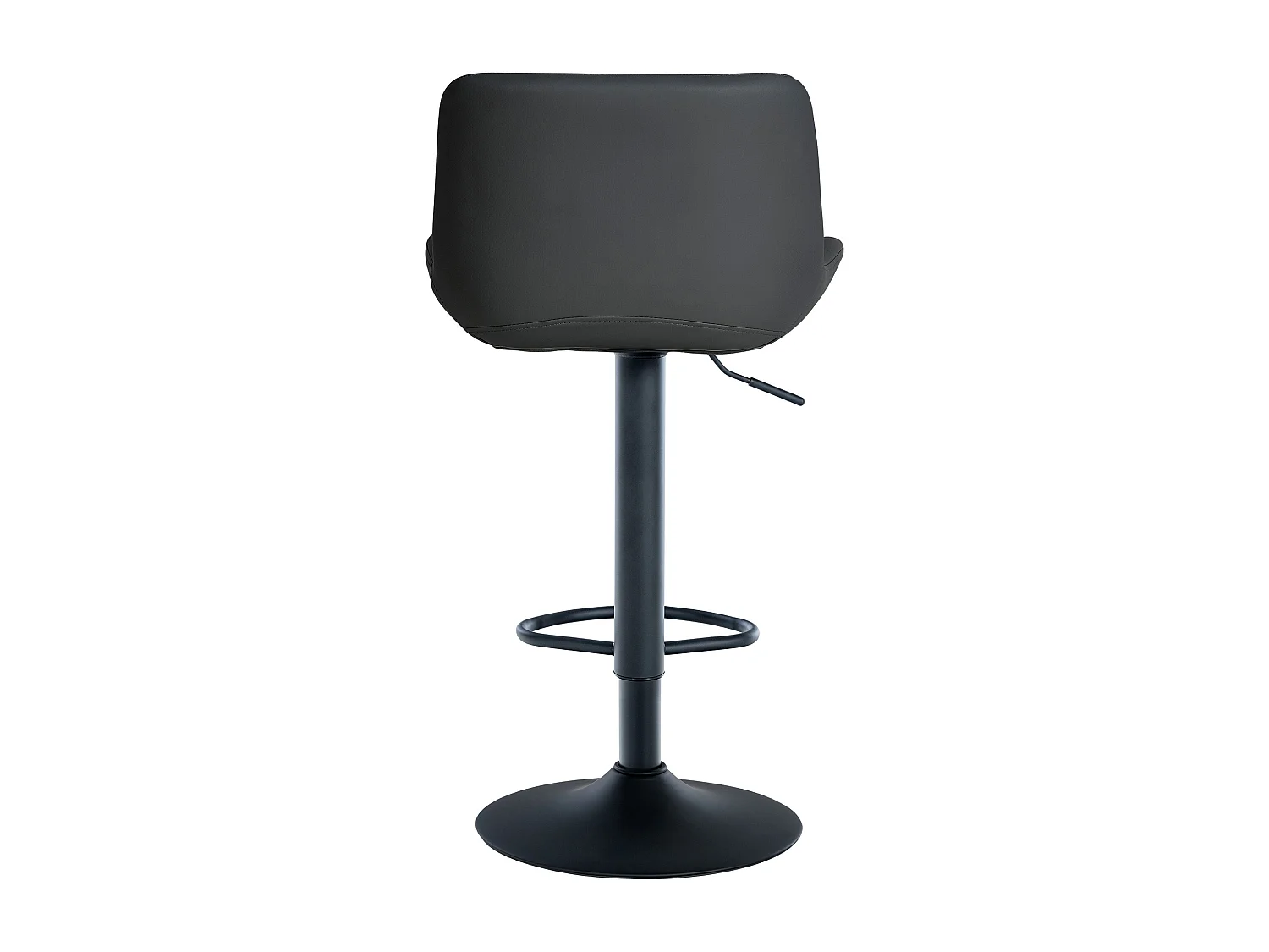 Tabouret de bar - Similicuir - Noir - Tover