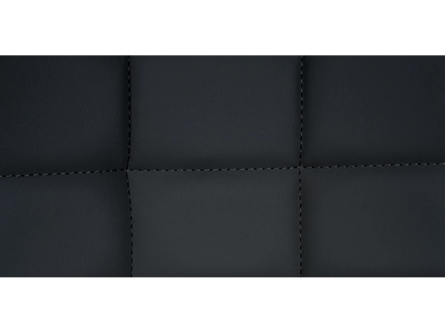 Tabouret de bar - Similicuir - Noir - Tover