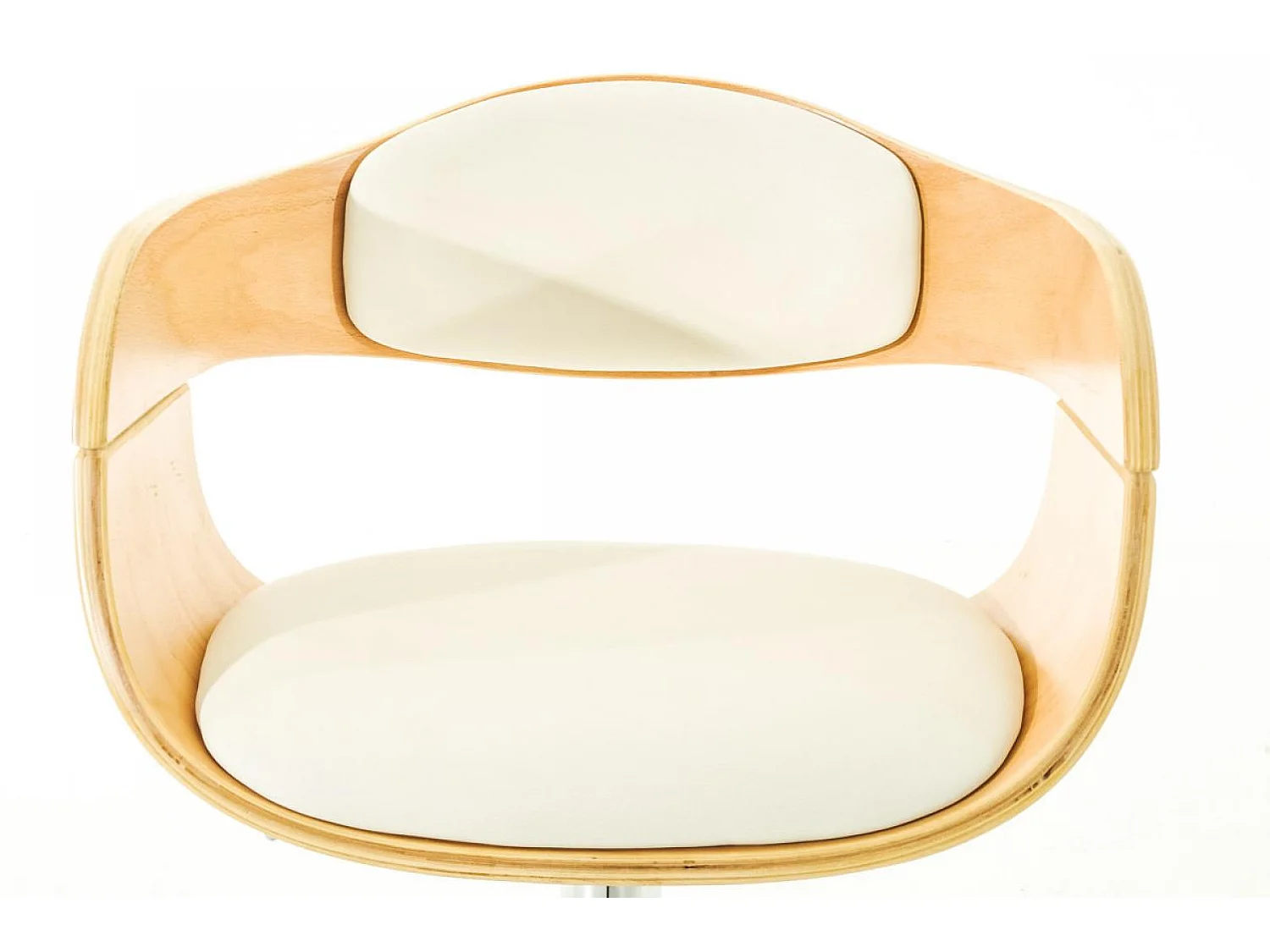 Set van 2  Barkruk - Kunstleer - natura/wit - Kingston