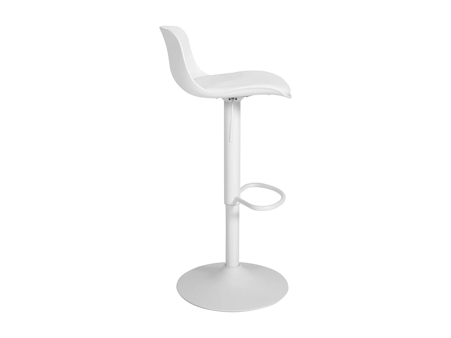 Tabouret de bar - Similicuir & Blanc - Blanc - Almada