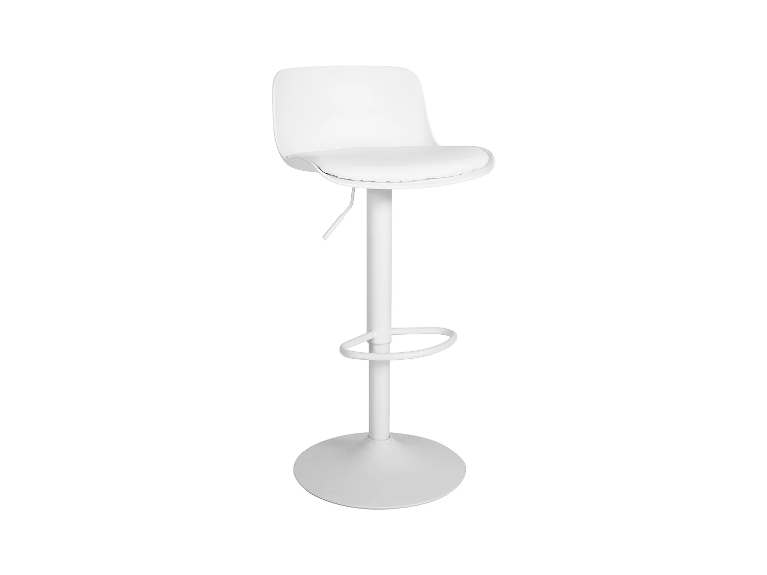 Tabouret de bar - Similicuir & Blanc - Blanc - Almada