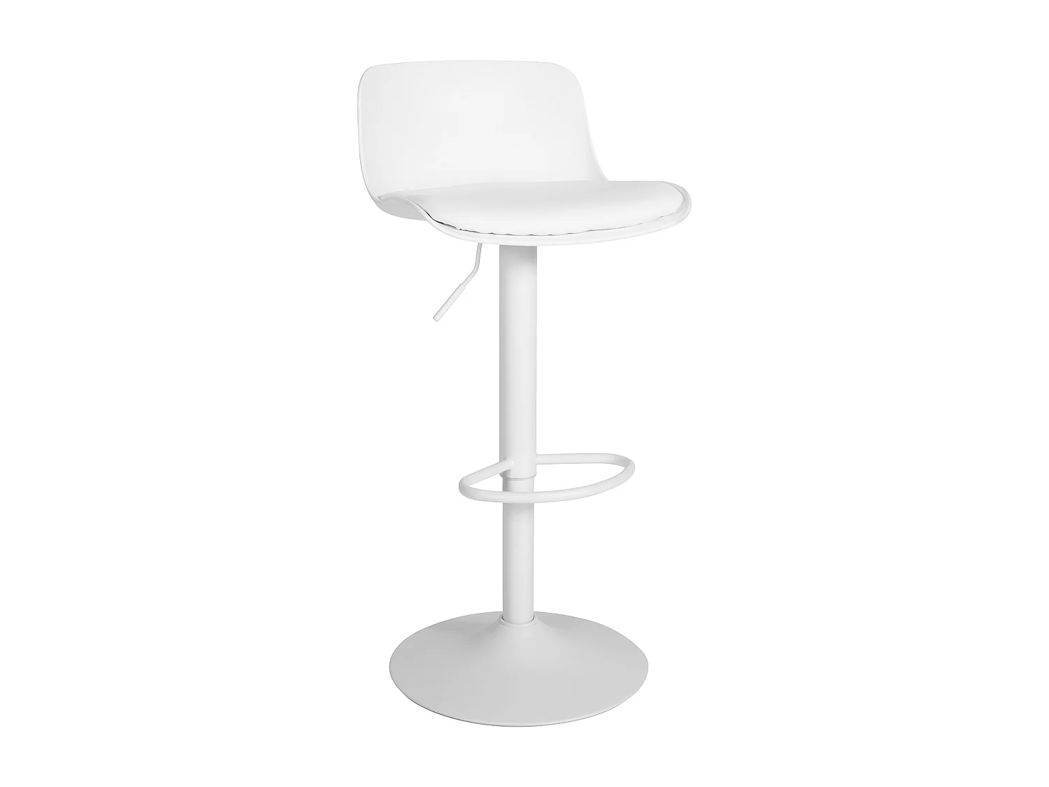 Tabouret de bar - Similicuir & Blanc - Blanc - Almada