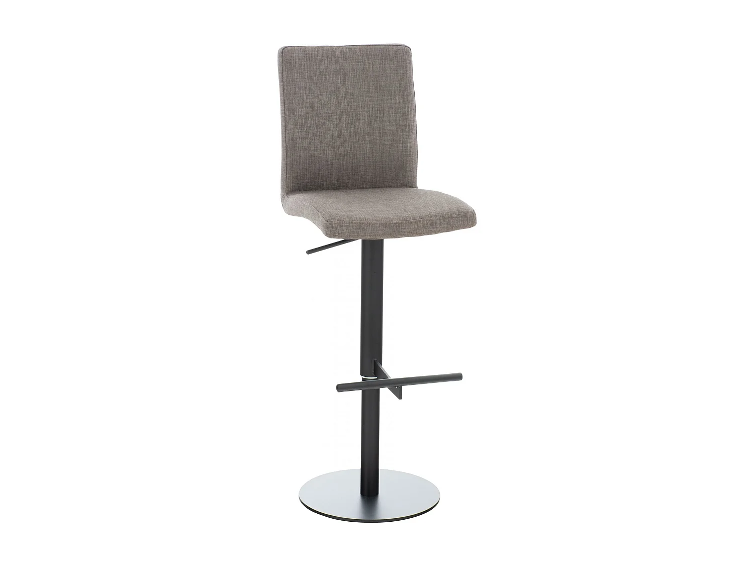 Tabouret de bar - Tissu & Noir - Gris - Cadiz
