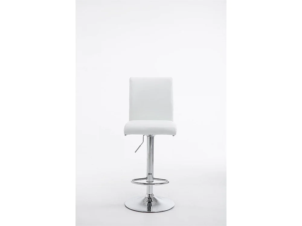 Lot de 2  Tabouret de bar - Similicuir & Noir - Blanc - Köln