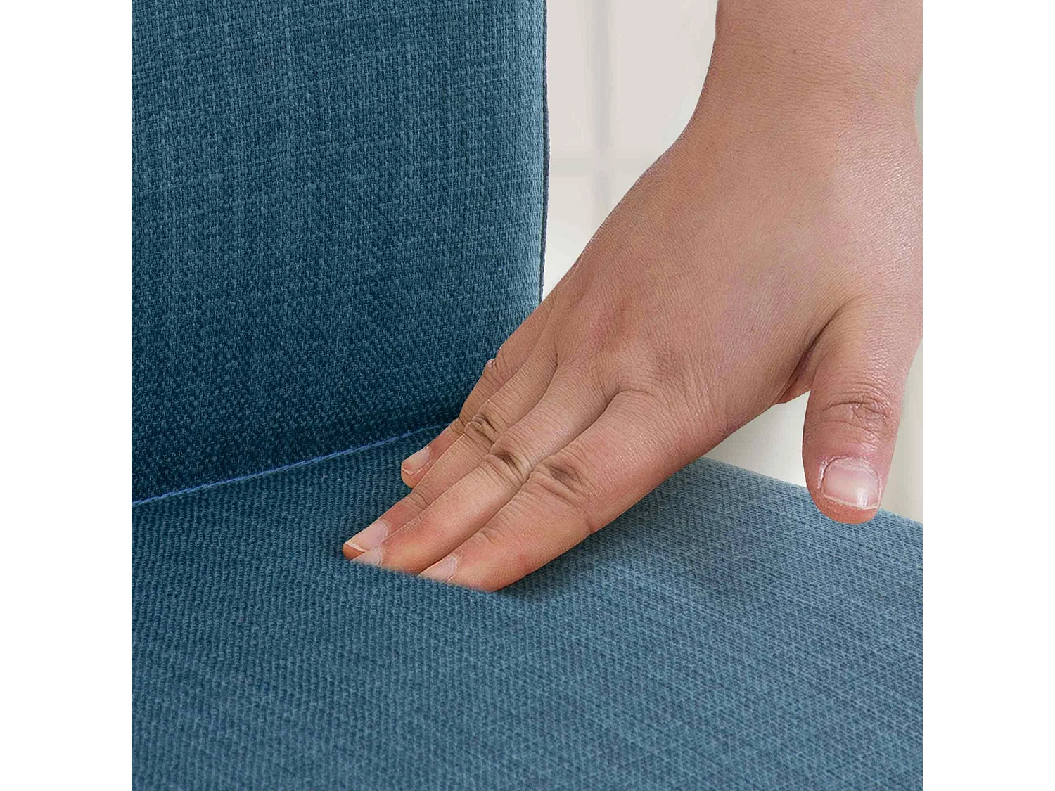 Barhocker - Stoff & edelstahl - blau - Cadiz