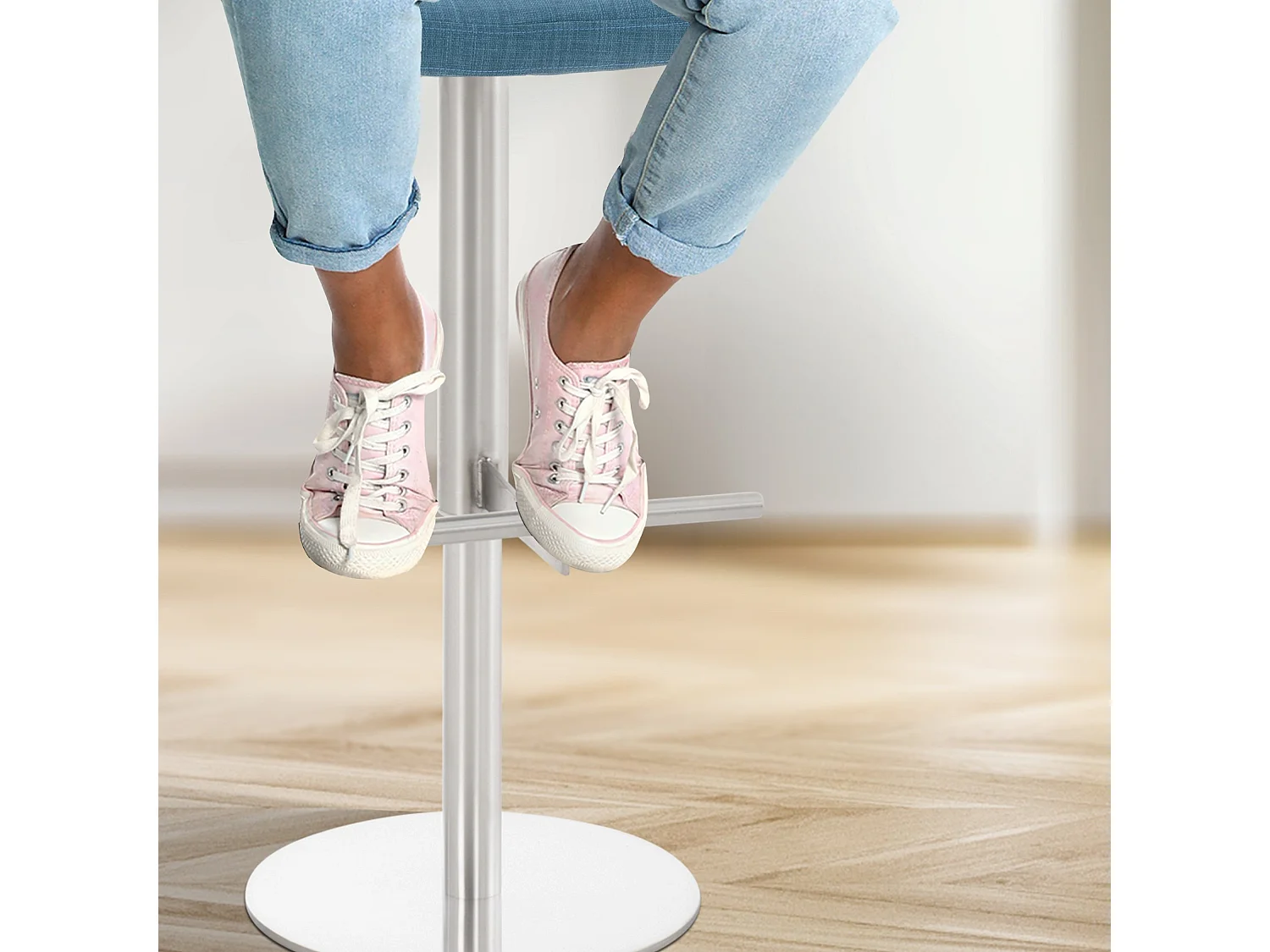 Barhocker - Stoff & edelstahl - blau - Cadiz