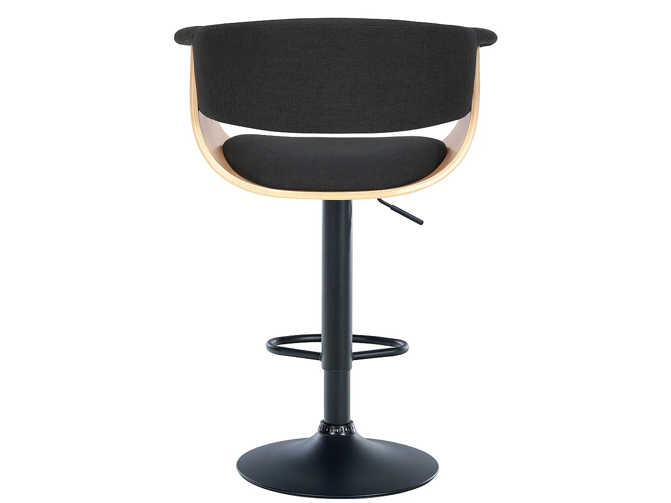 Tabouret de bar - Tissu - Nature / Noir - Vestal