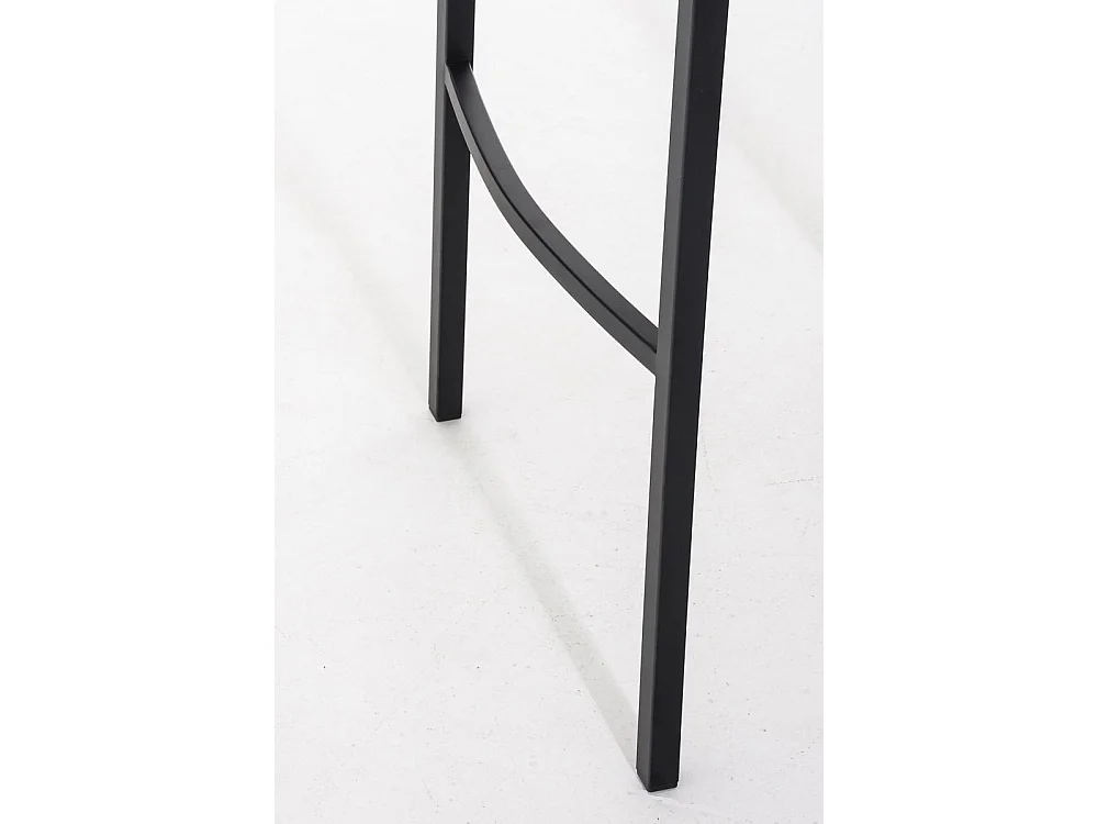 Tabouret de bar - Similicuir & Noir - Marron clair - Damaso