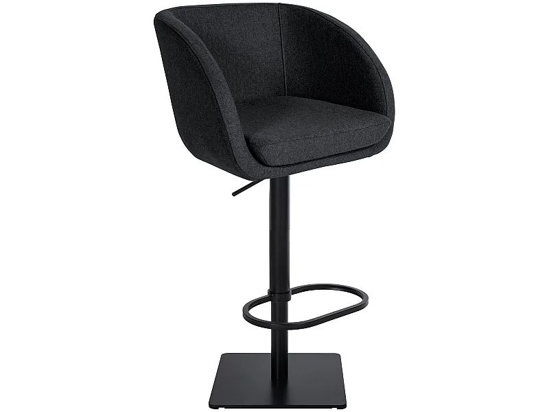 Tabouret de bar - Feutrine & Noir - Anthracite - Gambo