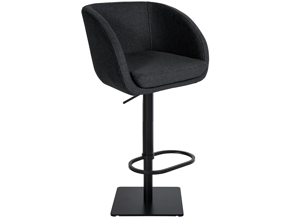 Tabouret de bar - Feutrine & Noir - Anthracite - Gambo