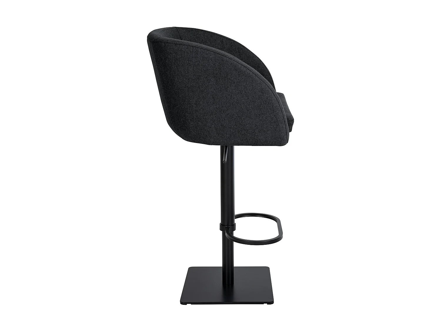 Tabouret de bar - Feutrine & Noir - Anthracite - Gambo