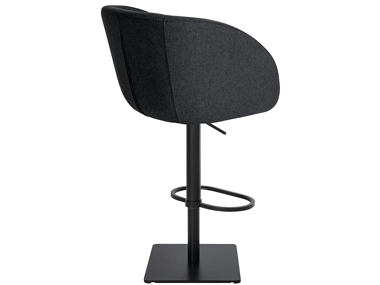 Tabouret de bar - Feutrine & Noir - Anthracite - Gambo