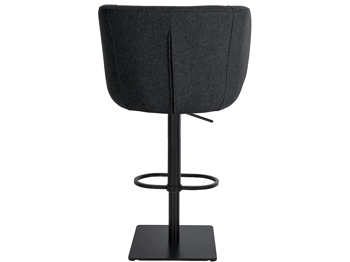 Tabouret de bar - Feutrine & Noir - Anthracite - Gambo