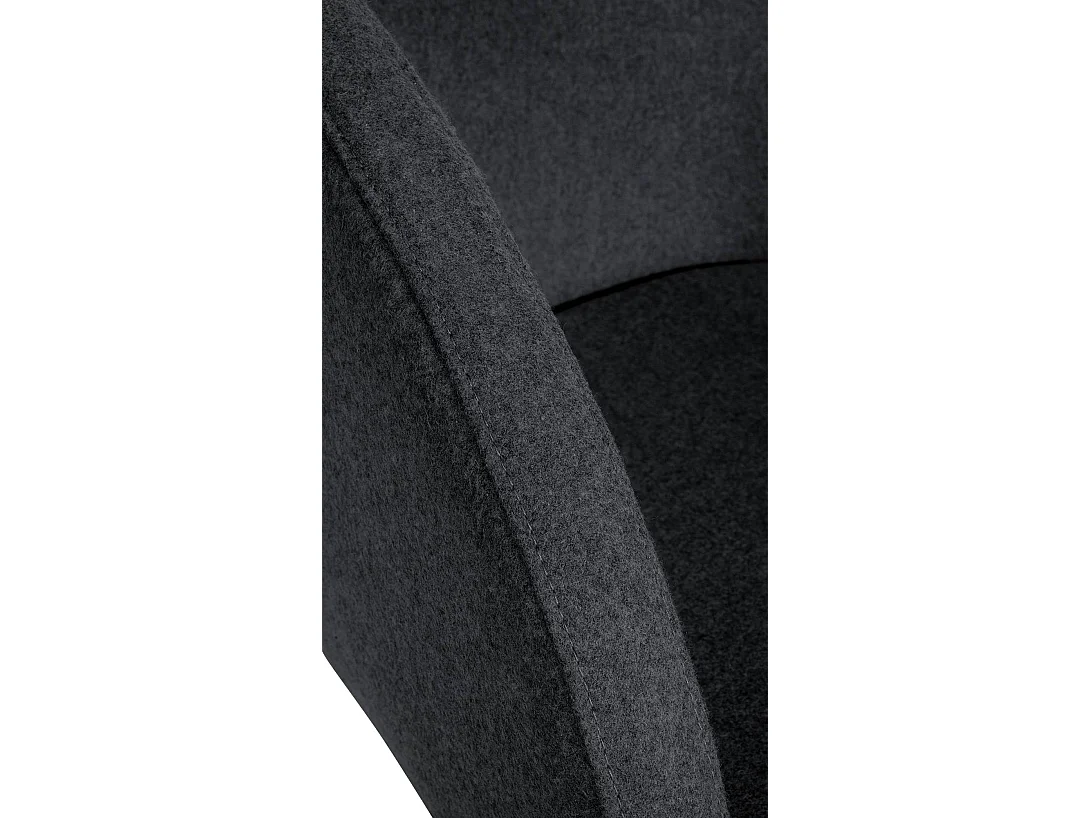 Tabouret de bar - Feutrine & Noir - Anthracite - Gambo