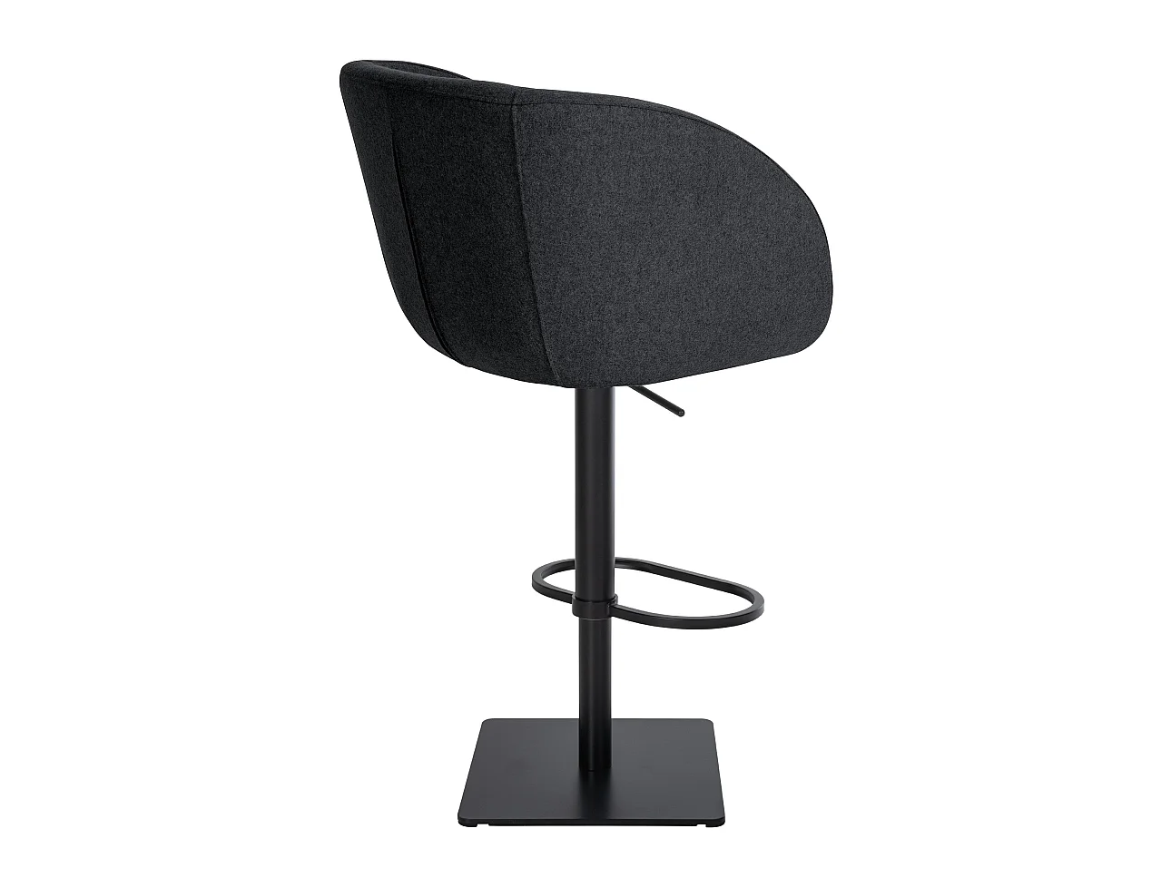 Barhocker - Filz & schwarz - anthrazit - Gambo